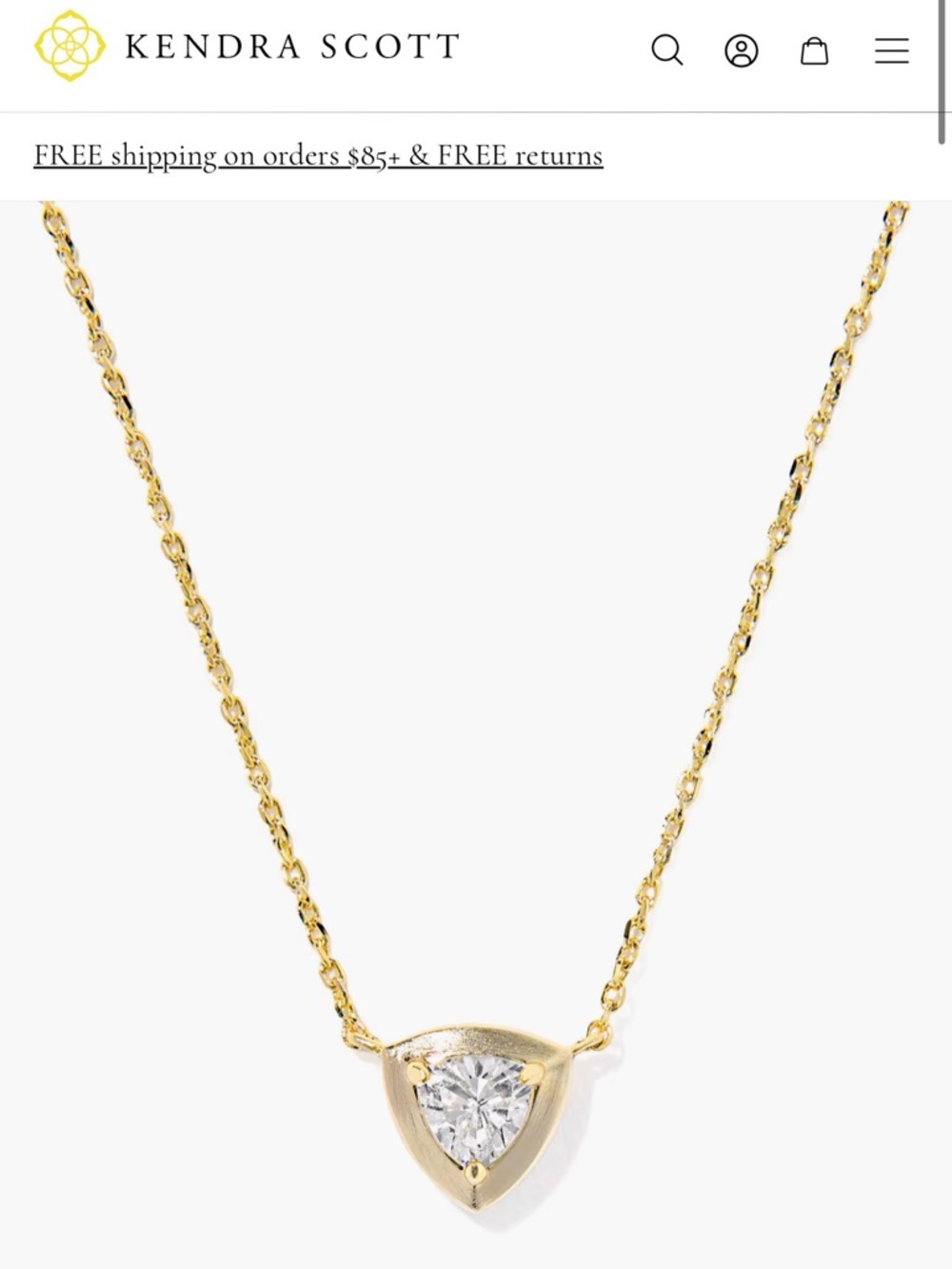 NWT gold Kendra Scott Arden short necklace